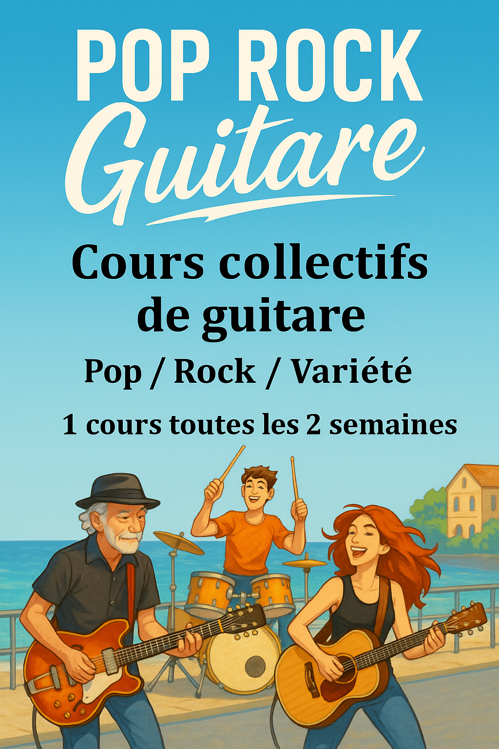 Pop Rock Guitare – Cours collectifs de guitare