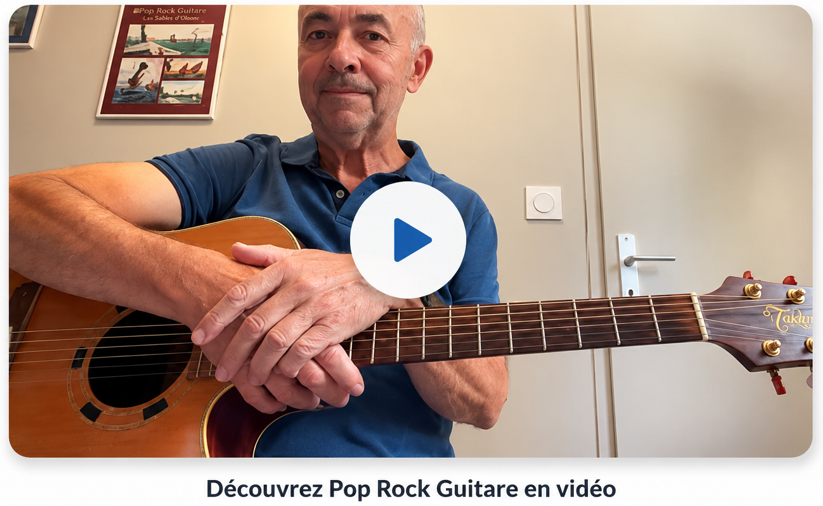 Découvrez Pop Rock Guitare en vidéo